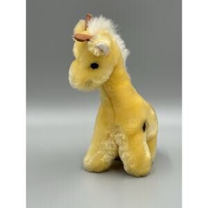 Jerry J. Elsner Pets Wind Up Giraffe Plush Yellow Musical Head Moves 9” Vintage